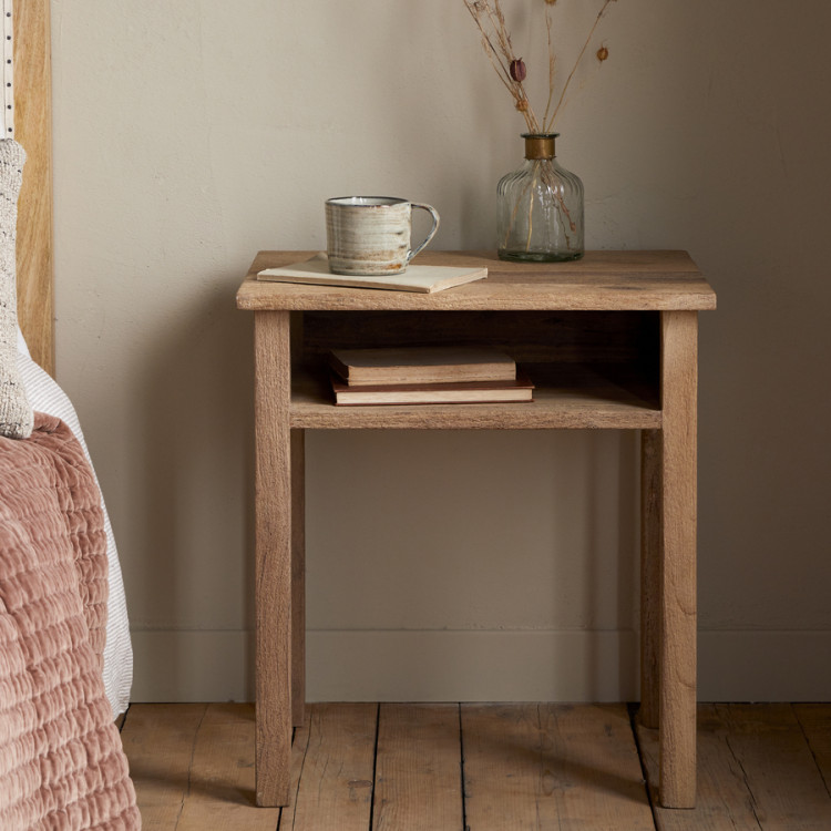 Iya Reclaimed Wood Bedside Table - Natural from Accessories for the Home