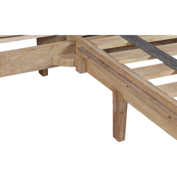 Iya Reclaimed Wood Bed - Natural - King or Super King from Accessories for the Home