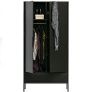 Woood Adam 2 Door Pine Wardrobe - Black from Accessories for the Home