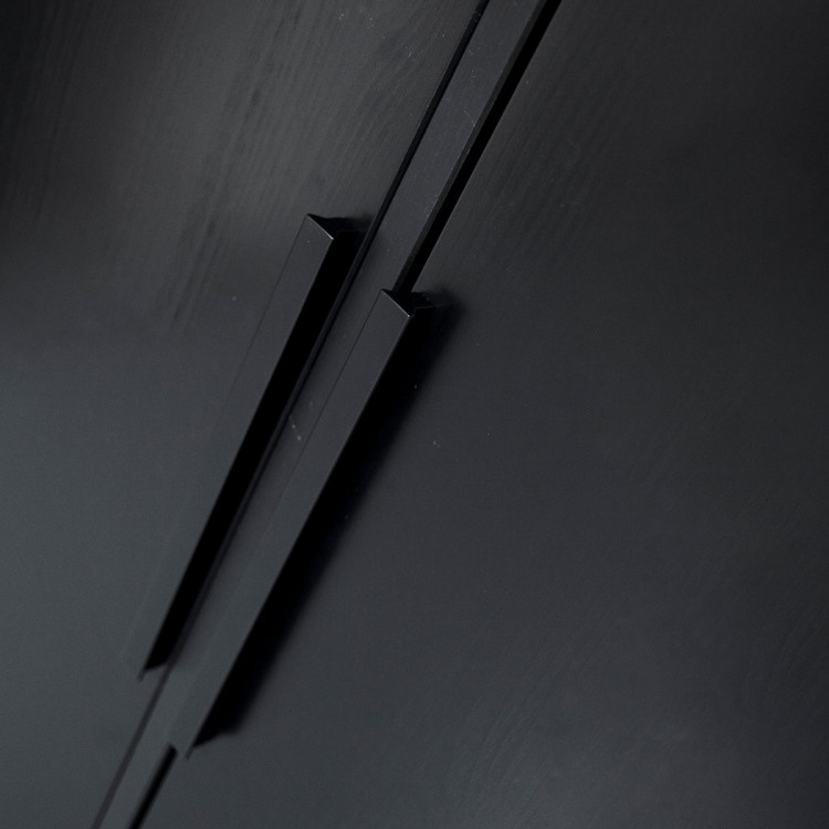 Woood Adam 2 Door Pine Wardrobe - Black from Accessories for the Home