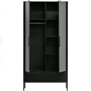 Woood Adam 2 Door Pine Wardrobe - Black from Accessories for the Home