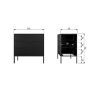 Woood Adam Pine Chest of Drawers - Black from Accessories for the Home