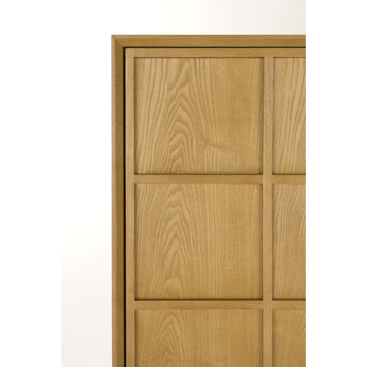 Dutchbone Raster Storage Cabinet, Rubberwood & Ash