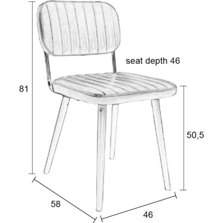 Jake PU Leather Dining Chair from Accessories for the Home