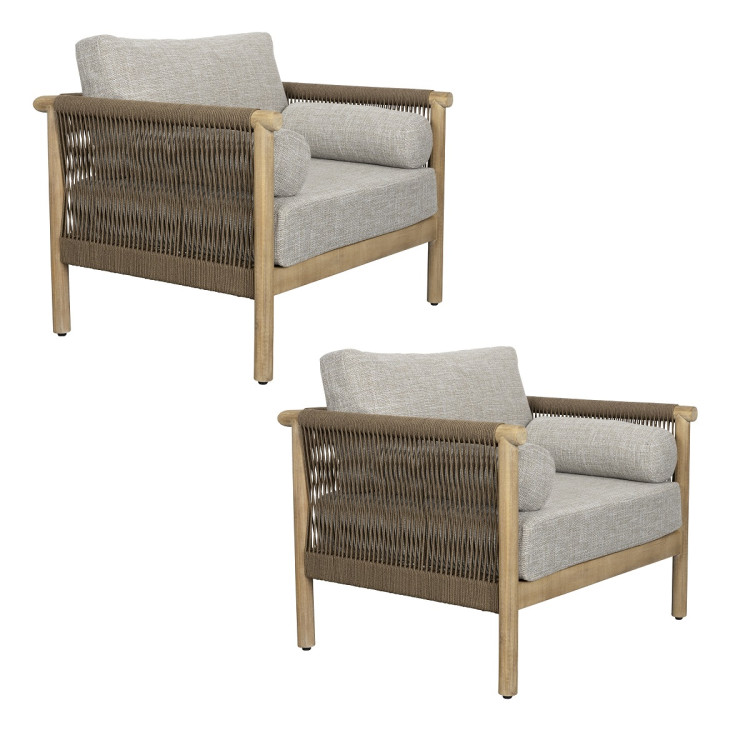 Dutchbone Oasis Outdoor Armchairs - Set of 2 from Accessories for the Home