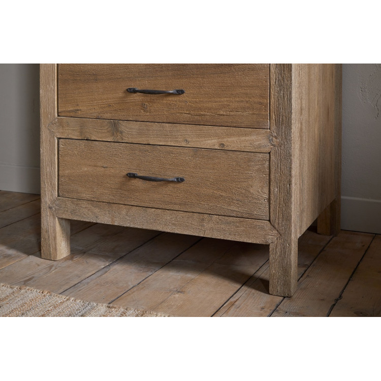 Iya Reclaimed Wood Tall Boy Chest of Drawers - Natural from Accessories for the Home