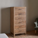 Iya Reclaimed Wood Tall Boy Chest of Drawers - Natural from Accessories for the Home