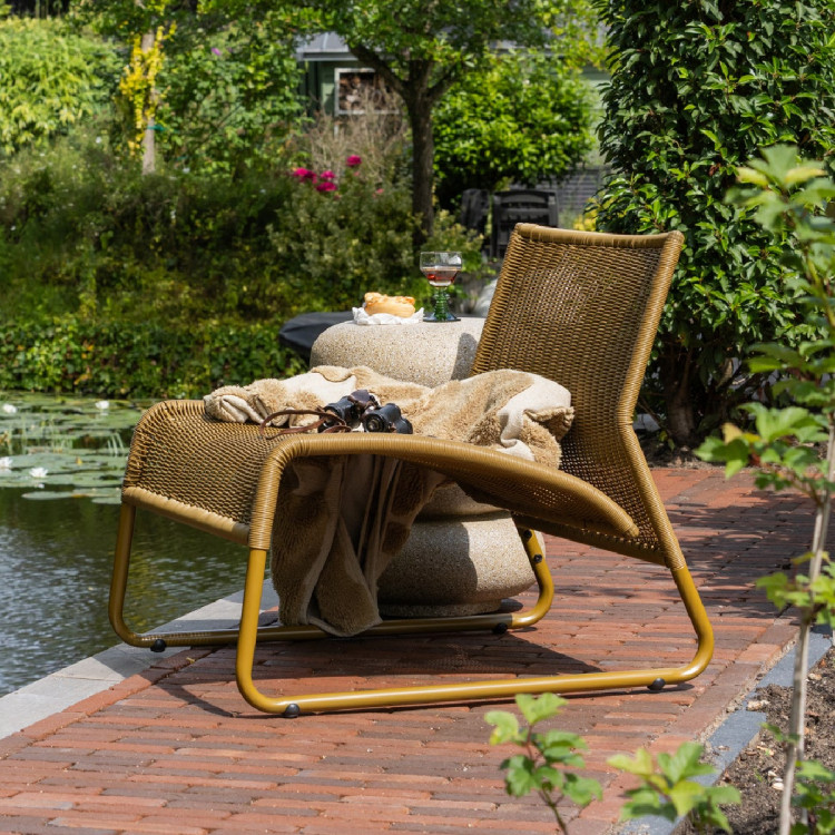 West Outdoor Lounge Chair - Sand or Honey Yellow from Accessories for the Home