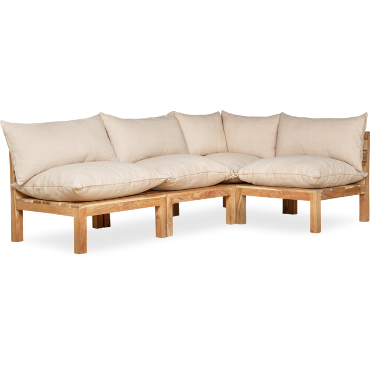 Anbarasi Acacia Wood Modular Sofa from Accessories for the Home