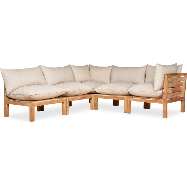 Anbarasi Acacia Wood Modular Corner from Accessories for the Home