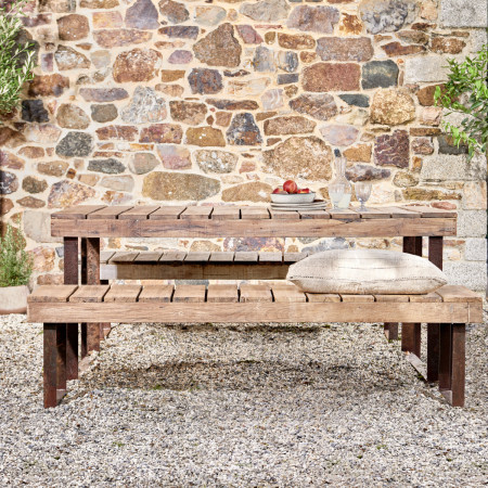 Oso Wood and Iron Outdoor Table from Accessories for the Home 2