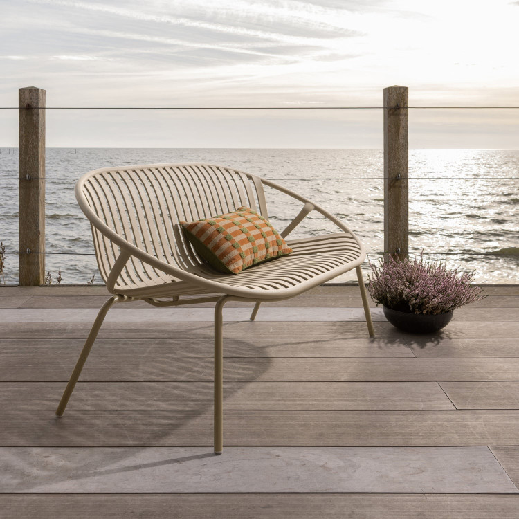 Bruce 2-Seater Outdoor Bench - Sand or Purple/Brown from Accessories for the Home