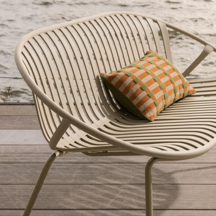 Bruce 2-Seater Outdoor Bench - Sand or Purple/Brown from Accessories for the Home