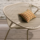 Bruce 2-Seater Outdoor Bench - Sand or Purple/Brown from Accessories for the Home