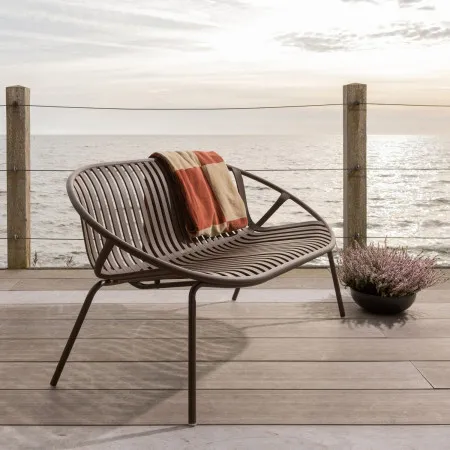 Bruce 2-Seater Outdoor Bench - Sand or Purple/Brown from Accessories for the Home