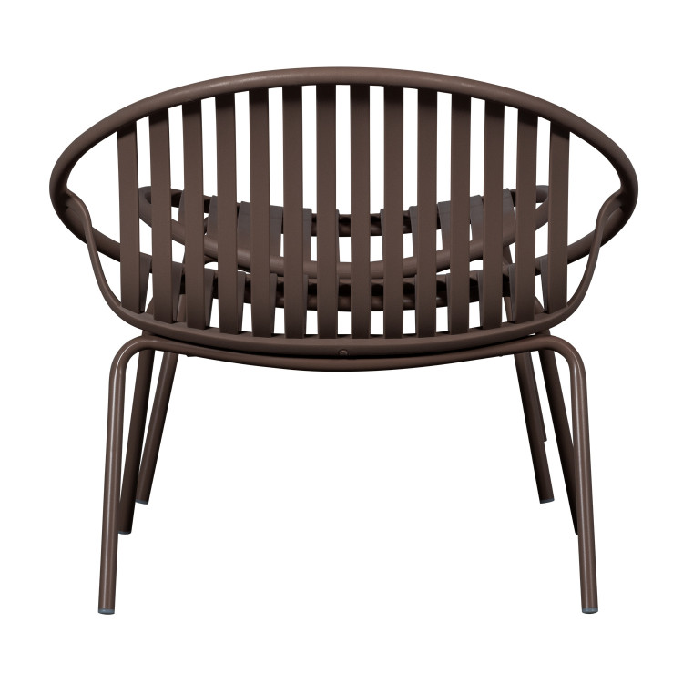 Bruce Outdoor Lounge Chair & Footstool - Salmon Pink or Purple/Brown from Accessories for the Home