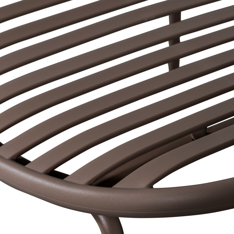 Bruce Outdoor Lounge Chair & Footstool - Salmon Pink or Purple/Brown from Accessories for the Home