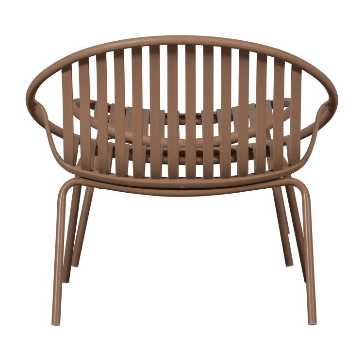 Bruce Outdoor Lounge Chair & Footstool - Salmon Pink or Purple/Brown from Accessories for the Home