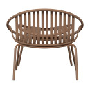 Bruce Outdoor Lounge Chair & Footstool - Salmon Pink or Purple/Brown from Accessories for the Home