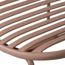 Bruce Outdoor Lounge Chair & Footstool - Salmon Pink or Purple/Brown from Accessories for the Home
