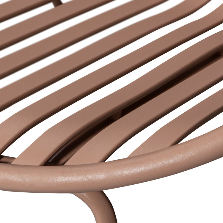 Bruce Outdoor Lounge Chair & Footstool - Salmon Pink or Purple/Brown from Accessories for the Home