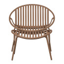 Bruce Outdoor Lounge Chair & Footstool - Salmon Pink or Purple/Brown from Accessories for the Home