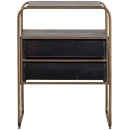Woood Polite Black and Brass Nightstand from Accessories for the Home