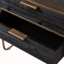 Woood Polite Brass and Black Nightstand from Accessories for the Home