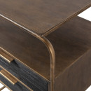 Woood Polite Brass and Black Nightstand from Accessories for the Home
