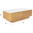 Almira Coffee Table Oak from Accessories for the Home