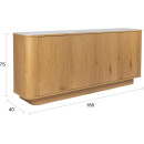 Almira High Sideboard - Oak or Walnut from Accessories for the Home