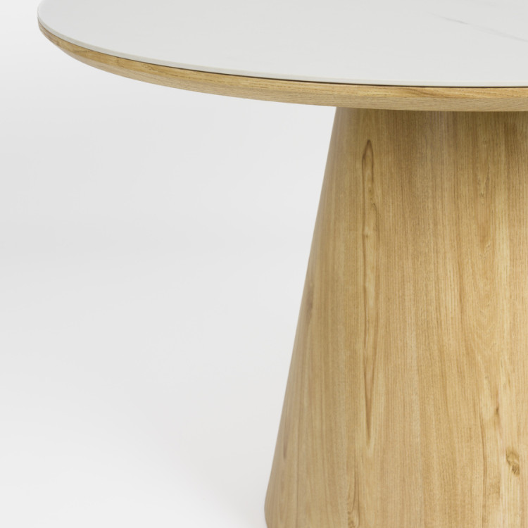 Almira Round Dining Table - Oak from Accessories for the Home
