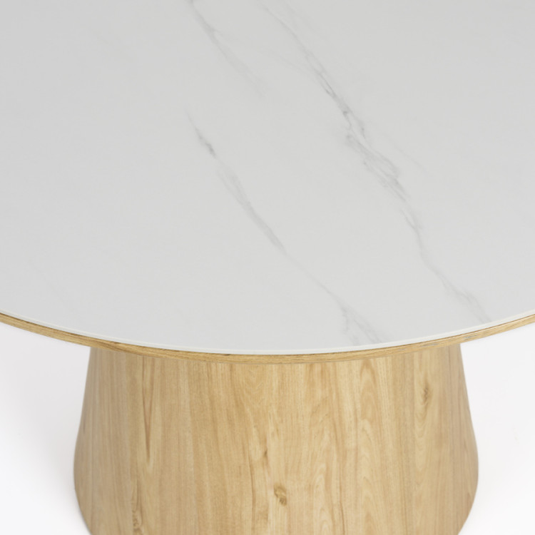 Almira Round Dining Table - Oak or Walnut from Accessories for the Home