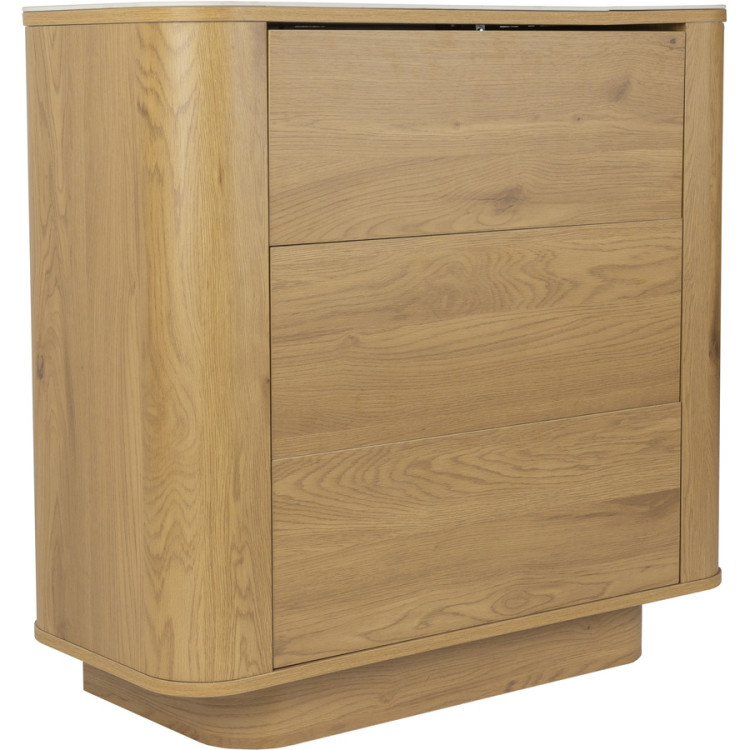 Almira Chest of Drawers - Oak or Walnut from Accessories for the Home