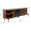 Zuiver Rise Sideboard Large - Walnut or Natural from Accessories for the Home