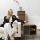 Zuiver Rise Side Table - Walnut or Natural from Accessories for the Home