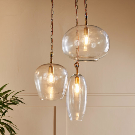 Otoro Statement Recycled Glass Cluster Pendant from Accessories for the Home