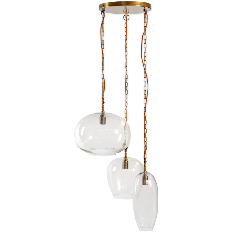 Otoro Statement Recycled Glass Cluster Pendant from Accessories for the Home