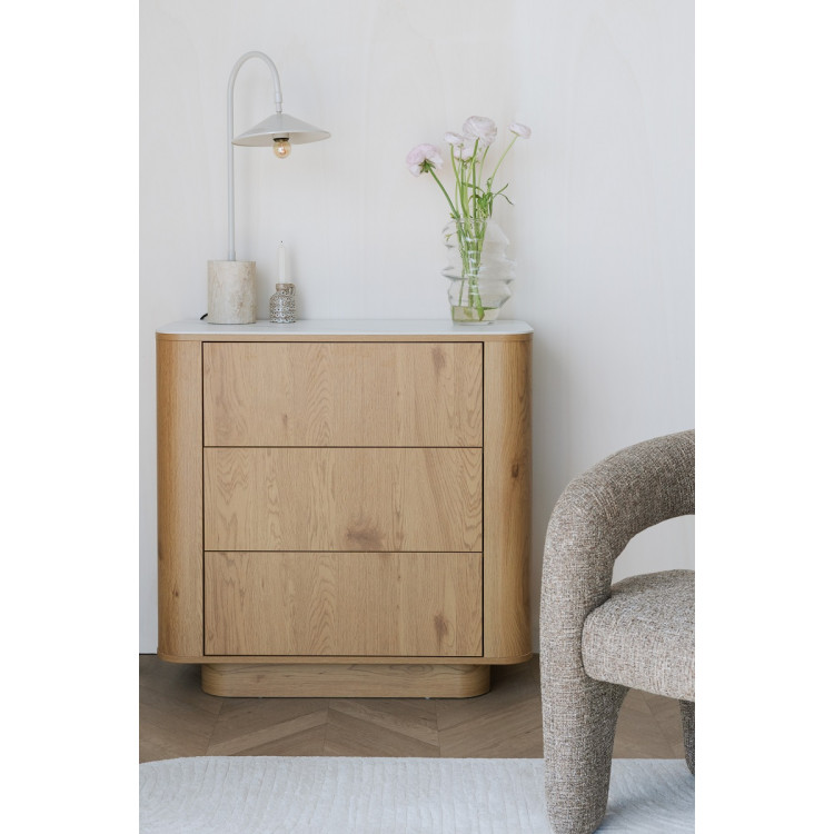 Almira Chest of Drawers - Oak or Walnut from Accessories for the Home