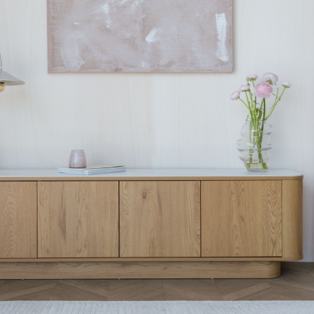 Almira Low Sideboard - Oak or Walnut from Accessories for the Home