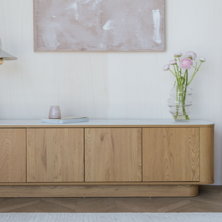 Almira Low Sideboard - Oak or Walnut from Accessories for the Home