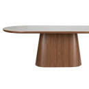 Almira Oval Dining Table - Walnut - 180cm or 200cm from Accessories for the Home