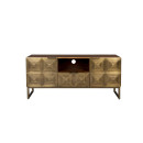 Dutchbone Volan Gold & Mango Wood Sideboard from Accessories for the Home