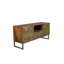 Dutchbone Volan Gold & Mango Wood Sideboard from Accessories for the Home