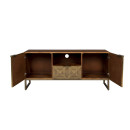 Dutchbone Volan Gold & Mango Wood Sideboard from Accessories for the Home