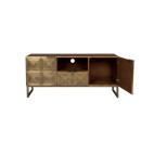 Dutchbone Volan Gold & Mango Wood Sideboard from Accessories for the Home