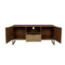 Dutchbone Volan Gold & Mango Wood Sideboard from Accessories for the Home