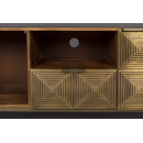 Dutchbone Volan Gold & Mango Wood Sideboard from Accessories for the Home