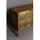 Dutchbone Volan Gold & Mango Wood Sideboard from Accessories for the Home