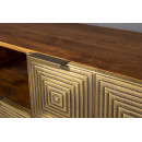 Dutchbone Volan Gold & Mango Wood Sideboard from Accessories for the Home